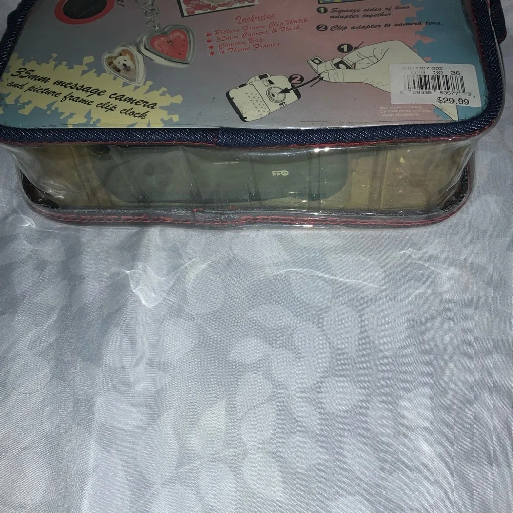 Vintage Blue L.E.I Purse With Camera Keychain Watch Accessories New In Box y2k